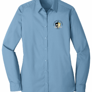 Ladies Long-Sleeve Button-Up Polo
